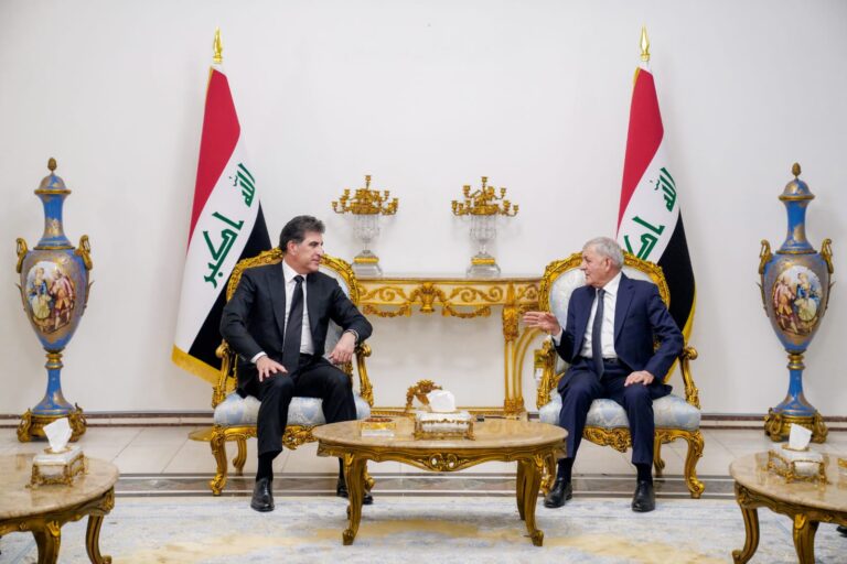 رشيد وبارزاني يؤكدان حق العراق في اتخاذ السبل المشروعة لمنع الخروقات