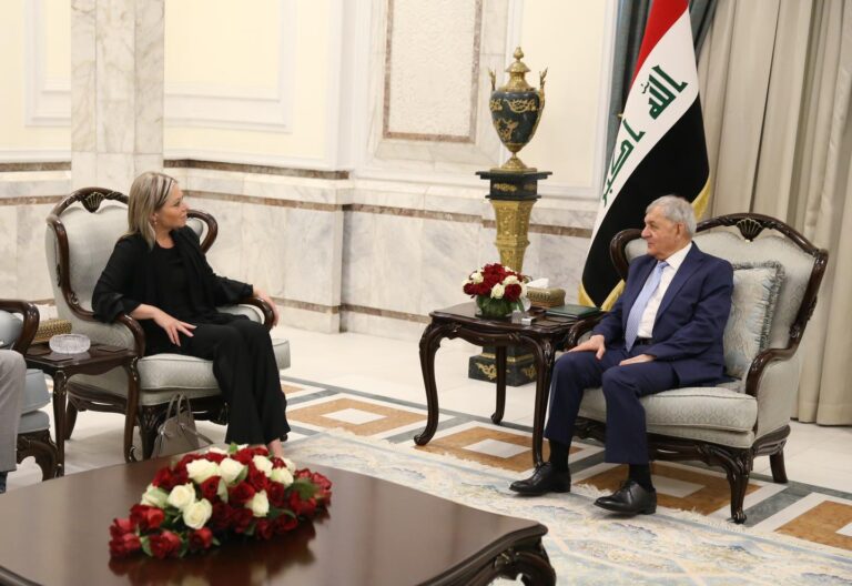 رئيس الجمهورية يؤكد لبلاسخارت ضرورة دعم الحكومة في تطبيق برنامجها