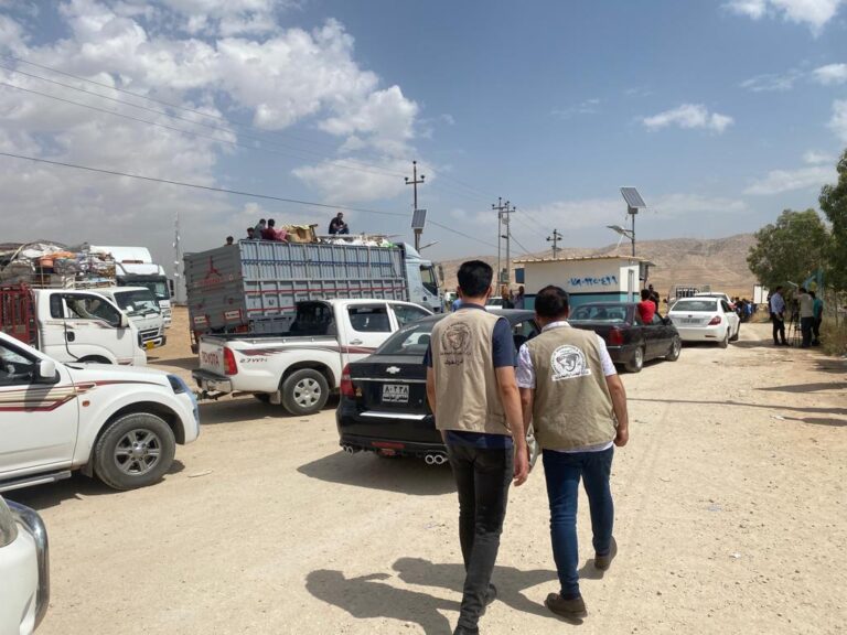 عودة 293 اسرة ايزيدية نازحة بشكل طوعي الى سنجار