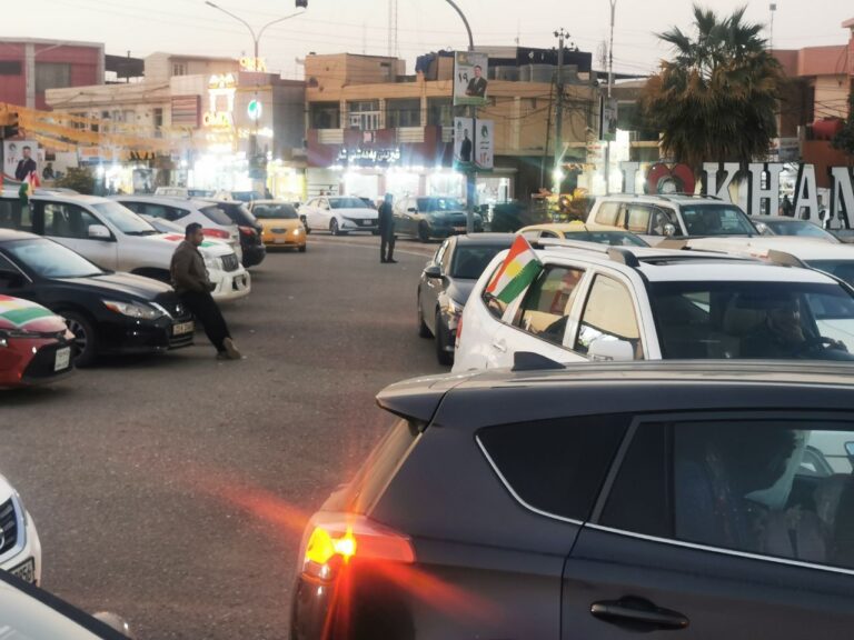 بالصور: خانقين تستعد للاحتفال بفوز الاتحاد الوطني الكردستاني