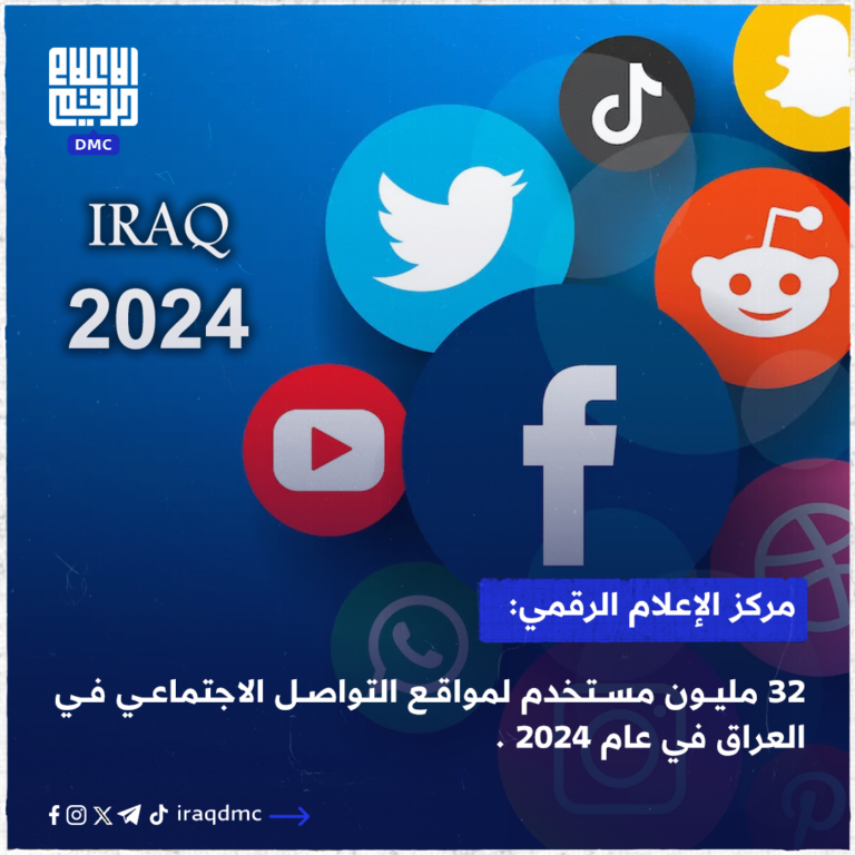 الإعلام الرقمي: 32 مليون مستخدم لمواقع التواصل في العراق