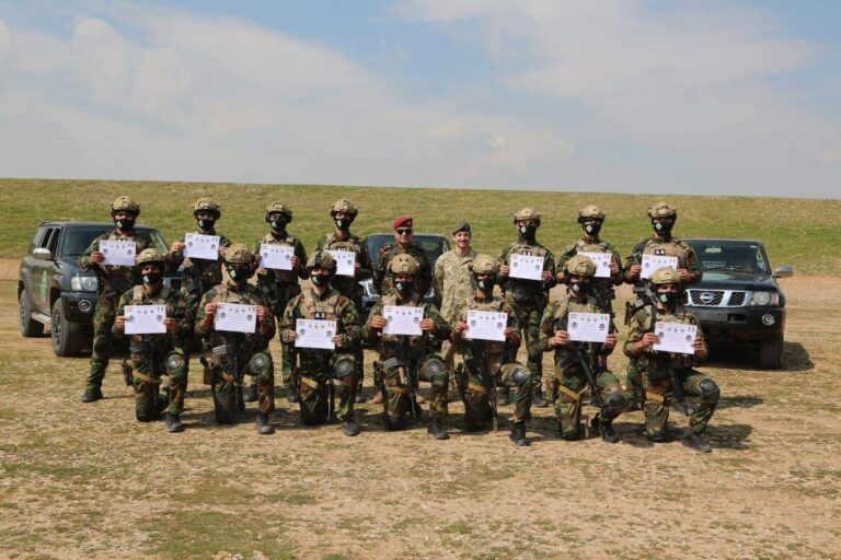 اختتام دورة تدريبية خاصة لرفع جاهزية قوات البيشمركه