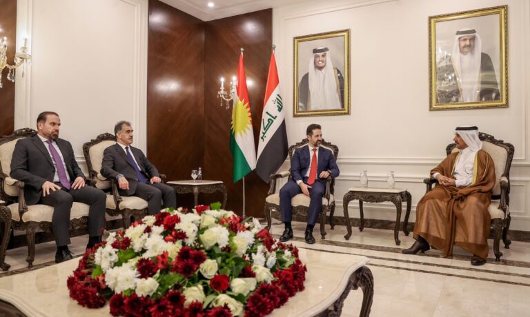 طالباني يلتقي الأمين العام لوزارة الخارجية القطرية