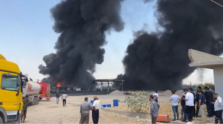 أربيل تعلن السيطرة على حريق مصفاة ” كوير “