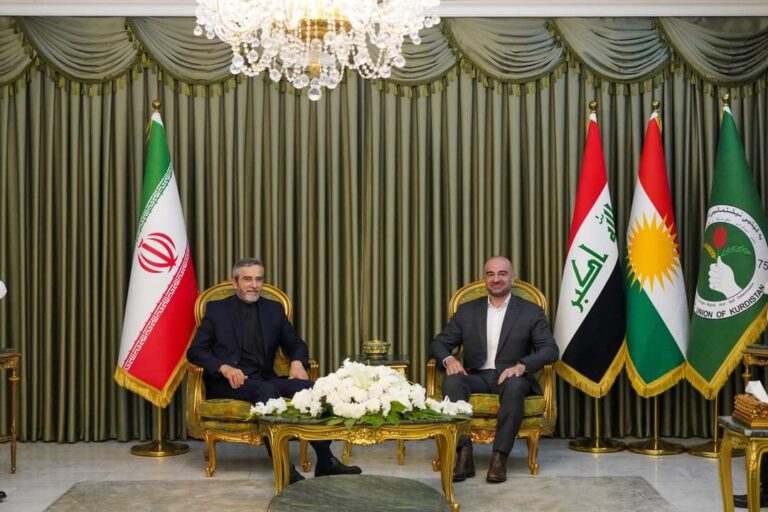 طالباني يستقبل باقري ويشدد على المضي بتعزيز العلاقات مع إيران