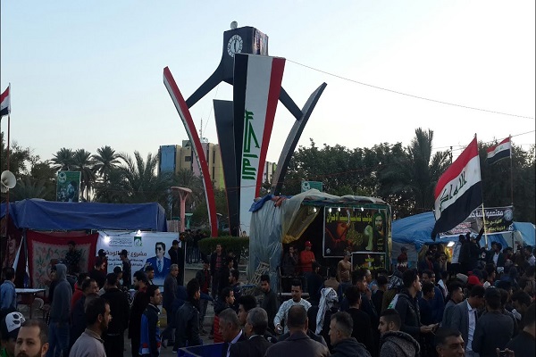 تظاهرات الديوانية تتحرك في 3 إتجاهات لـ تجنب الإشتباكات