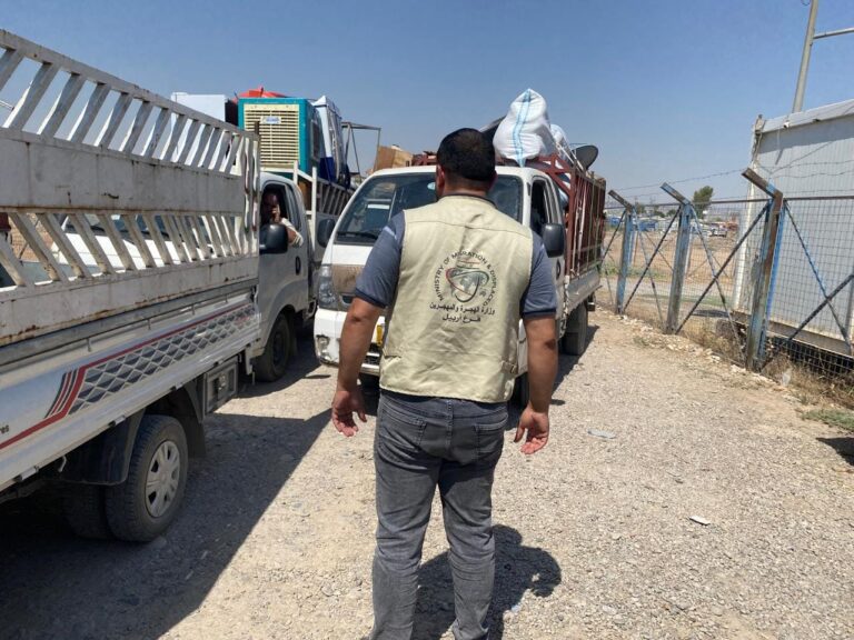 الهجرة: عودة اكثر من (800) نازحاً من مخيمات أربيل