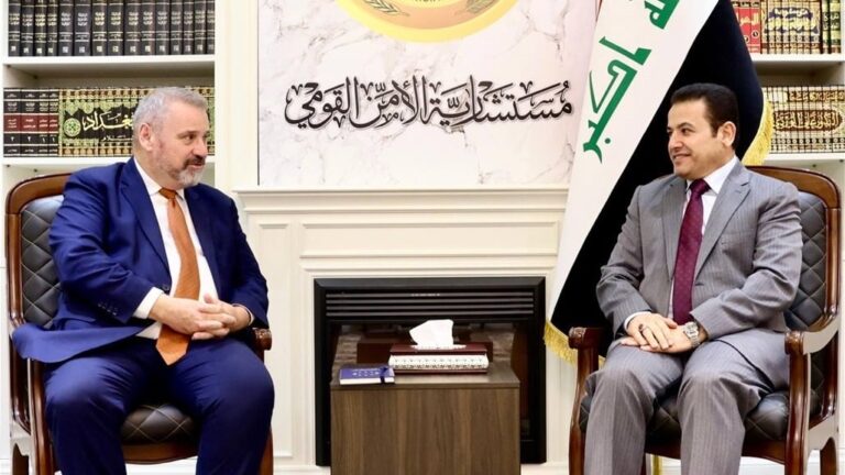 الأعرجي يؤكد لسفير الاتحاد الأوروبي ضرورة حث الدول على سحب رعاياها من مخيم الهول