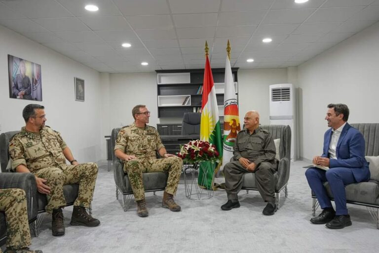 نائب رئيس الإقليم يستقبل قائد القوات الألمانية بمناسبة انتهاء مهام أعماله