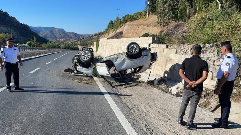 حادث سير عنيف على طريق باكيرا-زاويته بدهوك (صور)