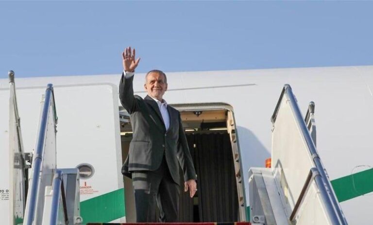 الرئيس الإيراني مسعود بزشكيان يصل محافظة البصرة