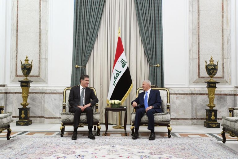رئيس الجمهورية: اهمية اعتماد مبدأ الحوار وتجاوز نقاط الخلاف بين بغداد واربيل