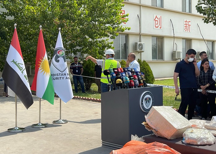 السليمانية .. حرق 811 كيلوغرام من المواد المخدرة