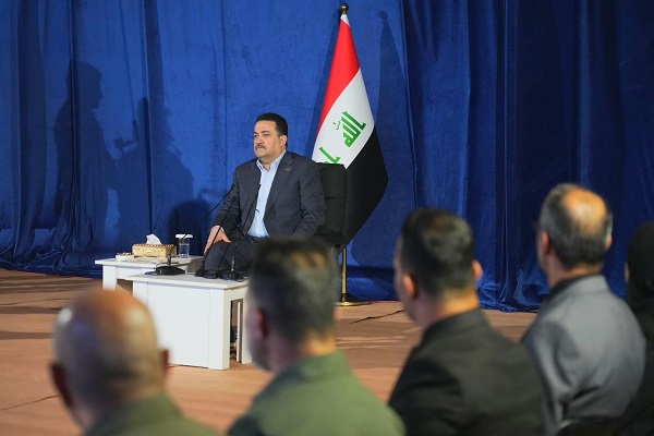 السوداني يطلق مشروع ماء جنوب كربلاء بطاقة (16 الف م3 بالساعة)