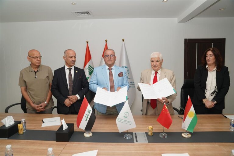 مؤسسة الرئيس جلال طالباني ومكتب الاستشارات الشركات العراقية في الصين توقّعان مذكرة تفاهم