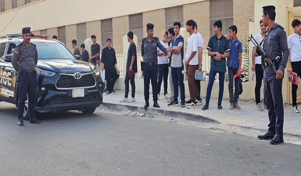 شرطة النجف تؤمن الحماية للمراكز الامتحانية للصف الثالث المتوسط