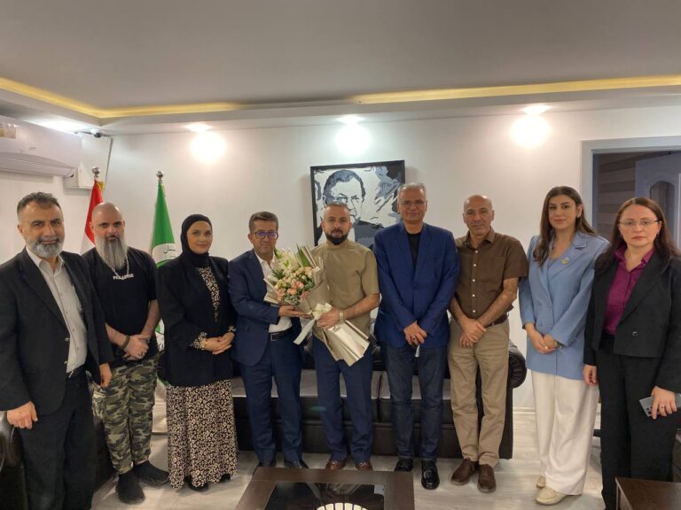 المسرى تهنيء مدير قناة گەلی كوردستان