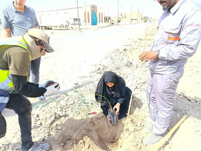 وزارة البيئة تطلق حملة تشجير واسعة في قضاء الخضر لمكافحة التصحر