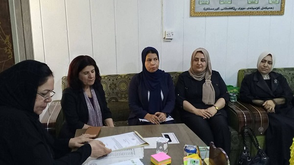 وفد مركز كركوك لاتحاد نساء كوردستان یؤكد دعمه للقائمة 222