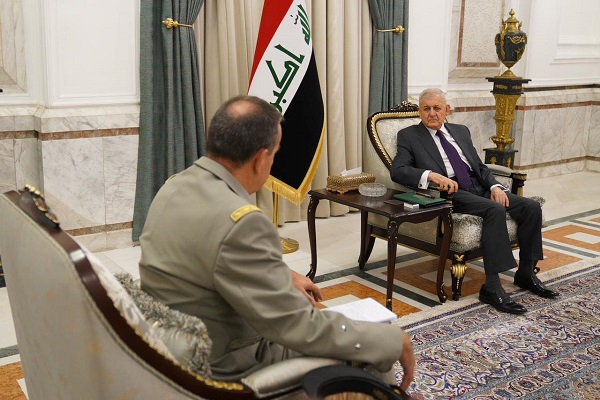 لبعثة الناتو.. رشيد :العراق حريص على الارتقاء بأداء المؤسسات العسكرية