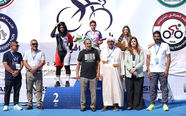 العراقية آية سرمد تحرز ذهبية بطولة العرب بالدراجات