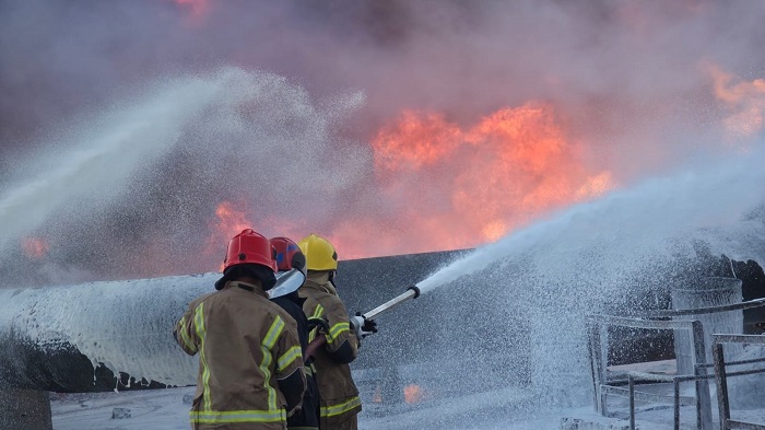 في البصرة انفجار توربينات في حقل البرجسية النفطي