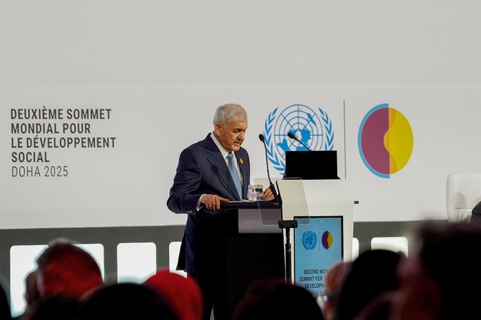 فیدیو.. كلمة رئيس الجمهورية في مؤتمر الدوحة للتنمية الاجتماعية