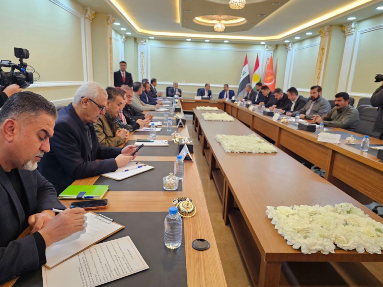 الاتحاد الوطني وحراك الجيل الجديد وجماعة العدل الكوردستانية يناقشون الاوضاع في غربي كوردستان