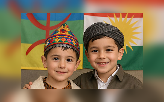 أنا أمازيغي لكن قلبي مع أطفال كوردستان