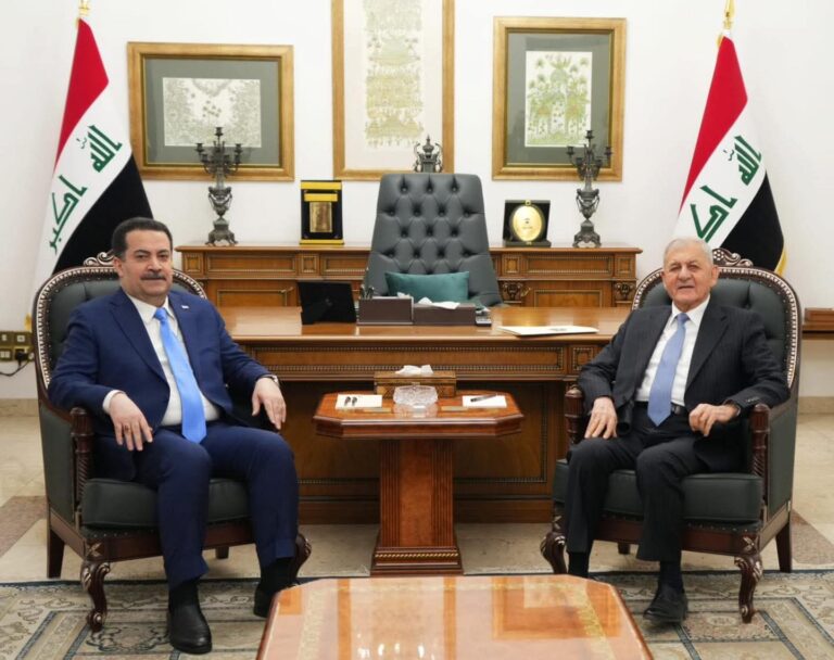 رئيس مجلس الوزراء محمد شياع السوداني يلتقي رئيس الجمهورية