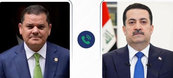 السوداني ونظيره الليبي يؤكدان ضرورة تكثيف الجهود لمنع اتساع رقعة الصراع