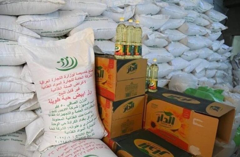 التجارة تعلن تأمين السلة الغذائية بالكامل وتحدد “ألف دينار” سعراً رسمياً لاستلامها