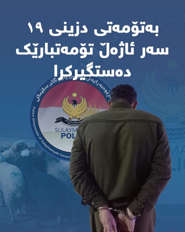 السليمانية.. ضبط متهم بسرقة 19 رأس ماشية